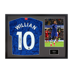 Willian Signed Chelsea 10 Shirt Classic Frame (ACG Cert)