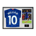 Willian Signed Chelsea 10 Shirt Classic Frame (ACG Cert)