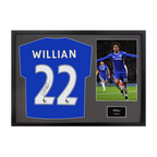 Willian Signed Chelsea Shirt Classic Frame (ACG Cert)