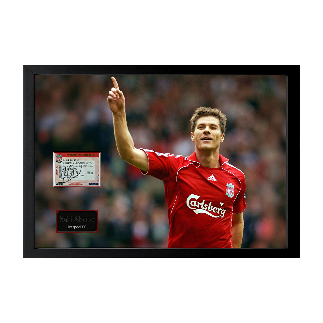 Xabi Alonso Signed Liverpool Cut Iconic Frame (ACG Cert)