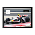 Mika Hakkinen Signed 16x12 Image Cut Iconic Frame (ACG Cert)