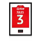 Zak Jules Match-Worn & Signed Rotherham United Shirt Premium Frame