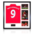 Zlatan Ibrahimovic Signed Manchester United Shirt Elite Frame