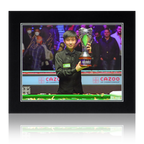 Zhao Xintong Signed Snooker UK Open Image Deluxe Mount