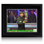Zhao Xintong Signed Snooker UK Open Image Deluxe Mount Frame