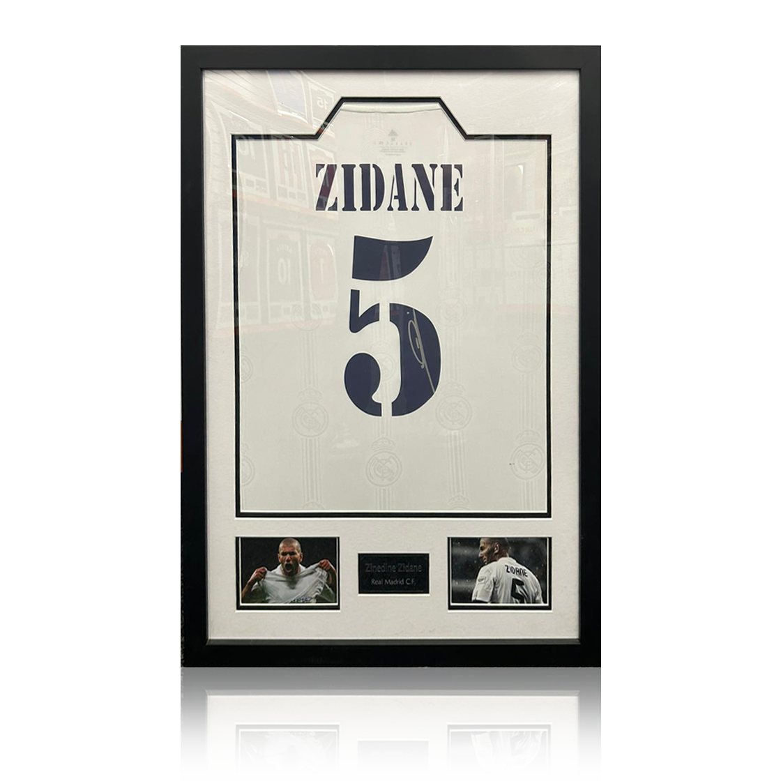 Zinedine Zidane Signed Real Madrid Shirt Premium Frame