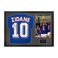 Zinedine Zidane Signed France Shirt Classic Frame