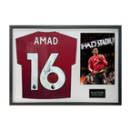 Amad Diallo Signed Manchester United Shirt Classic Frame (ACG Cert)
