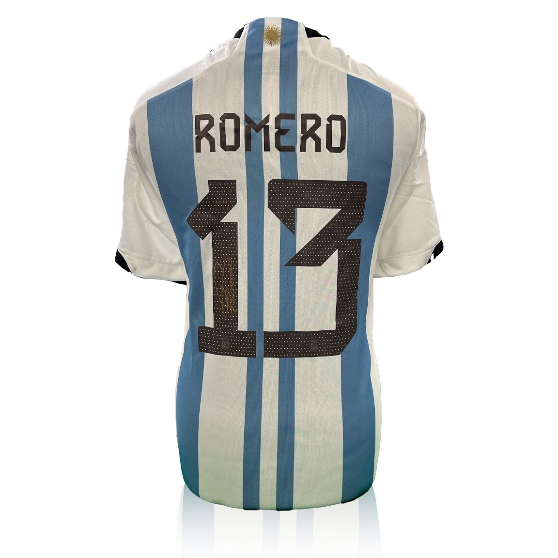 Cristian Romero Signed Argentina Shirt