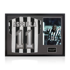 Faustino Asprilla Signed Newcastle United Shirt Classic Frame