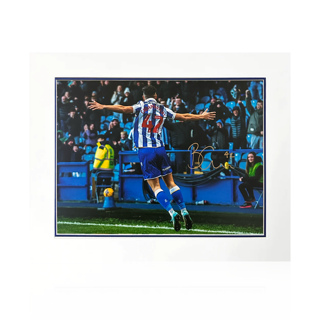 Bailey-Tye Cadamarteri Signed Sheffield Wednesday Deluxe Mount