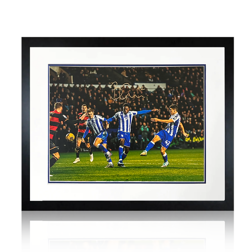 Bailey-Tye Cadamarteri Signed Sheffield Wednesday Deluxe Mount Frame
