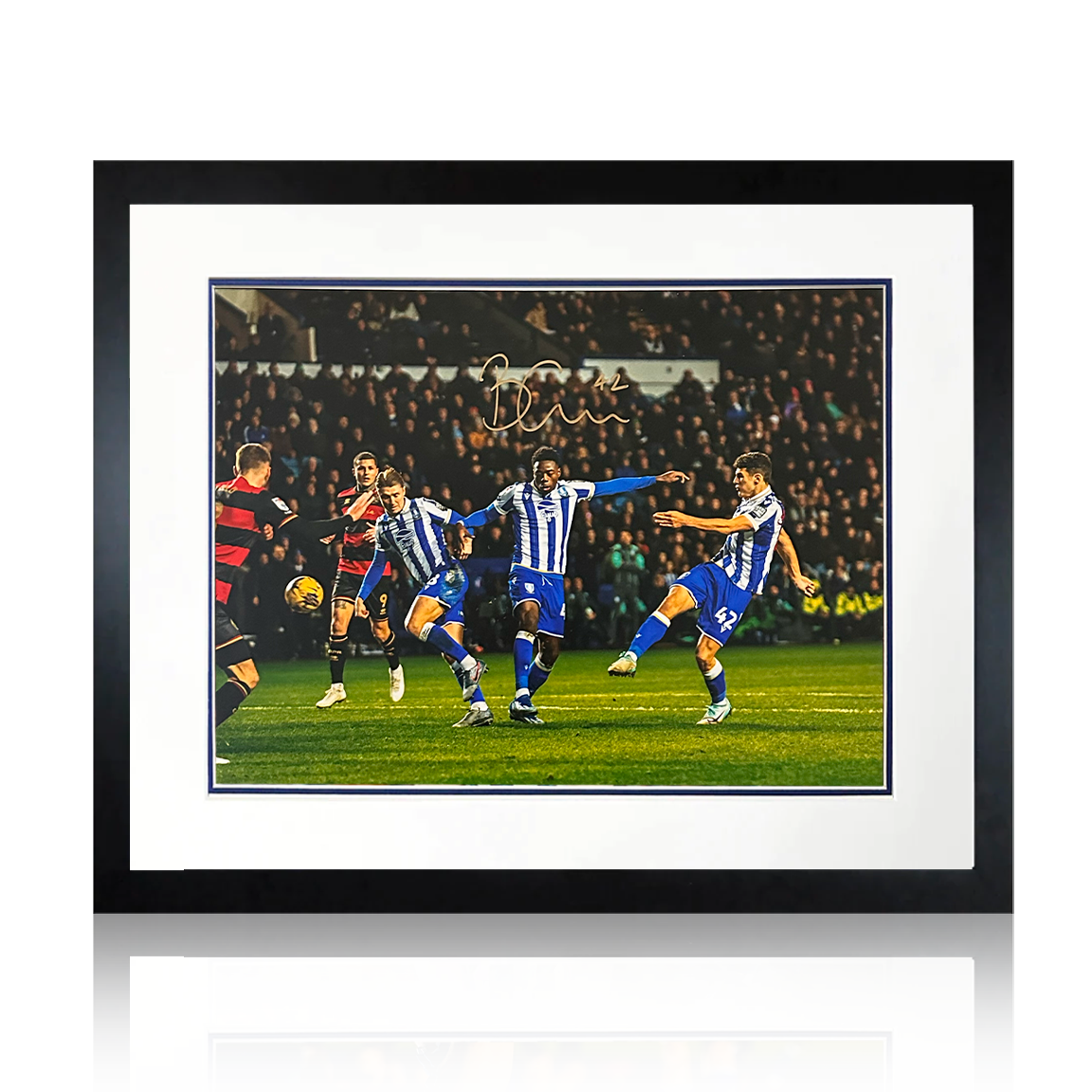 Bailey-Tye Cadamarteri Signed Sheffield Wednesday Deluxe Mount Frame