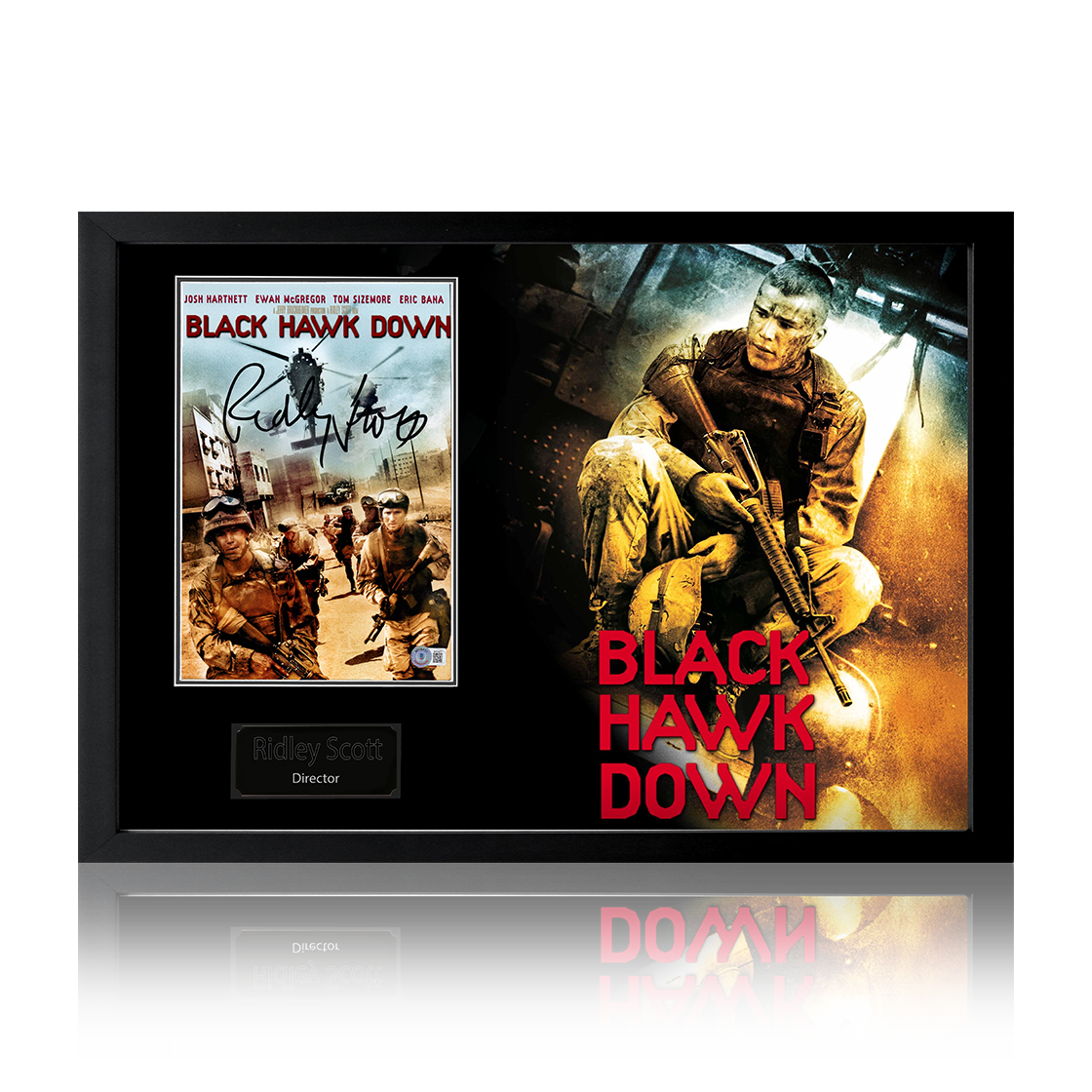Ridley Scott Signed Black Hawk Down Image Iconic Frame (Beckett)