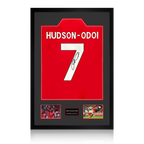 Callum Hudson-Odoi Signed Nottingham Forest Shirt Premium Frame