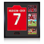 Callum Hudson-Odoi Signed Nottingham Forest Shirt Elite Frame