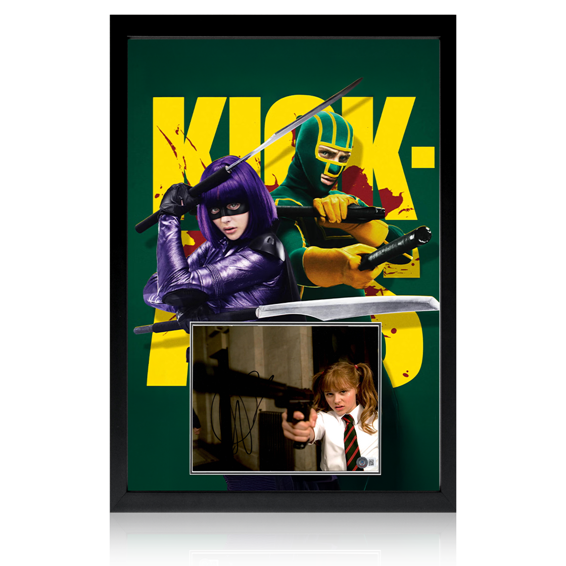 Chloë Grace Moretz Signed Kick-Ass Image Iconic Frame (Beckett)