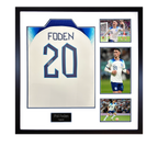 Phil Foden Signed England Shirt Elite Frame