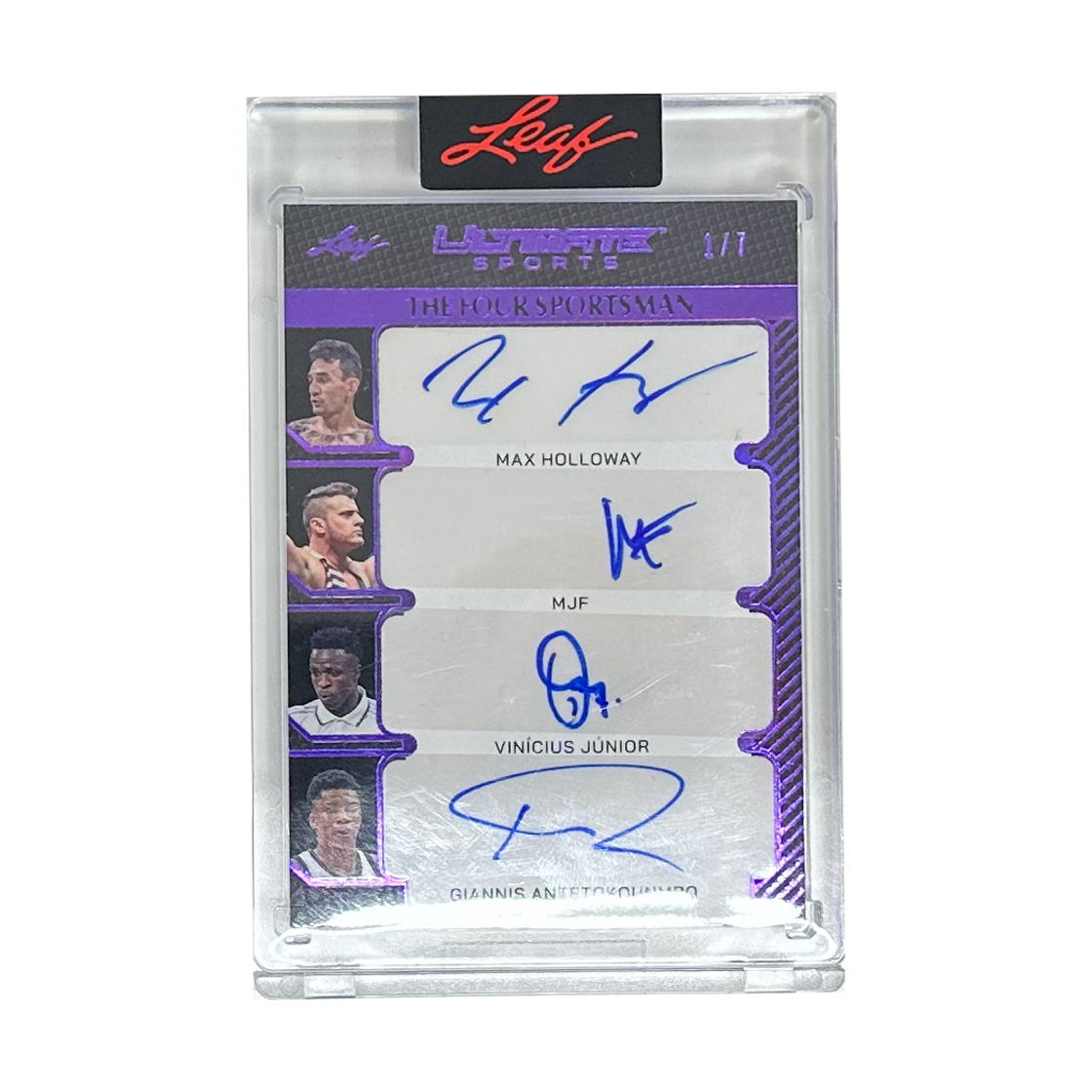 Leaf The Four Sportsman Max Holloway, MJF, Vinicius Junior & Giannis Antetokounmpo 1/7