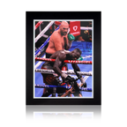 Tyson Fury Signed Photo Deluxe Mount