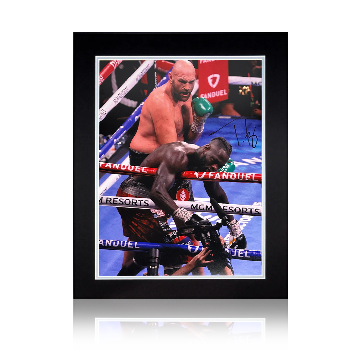 Tyson Fury Signed Photo Deluxe Mount