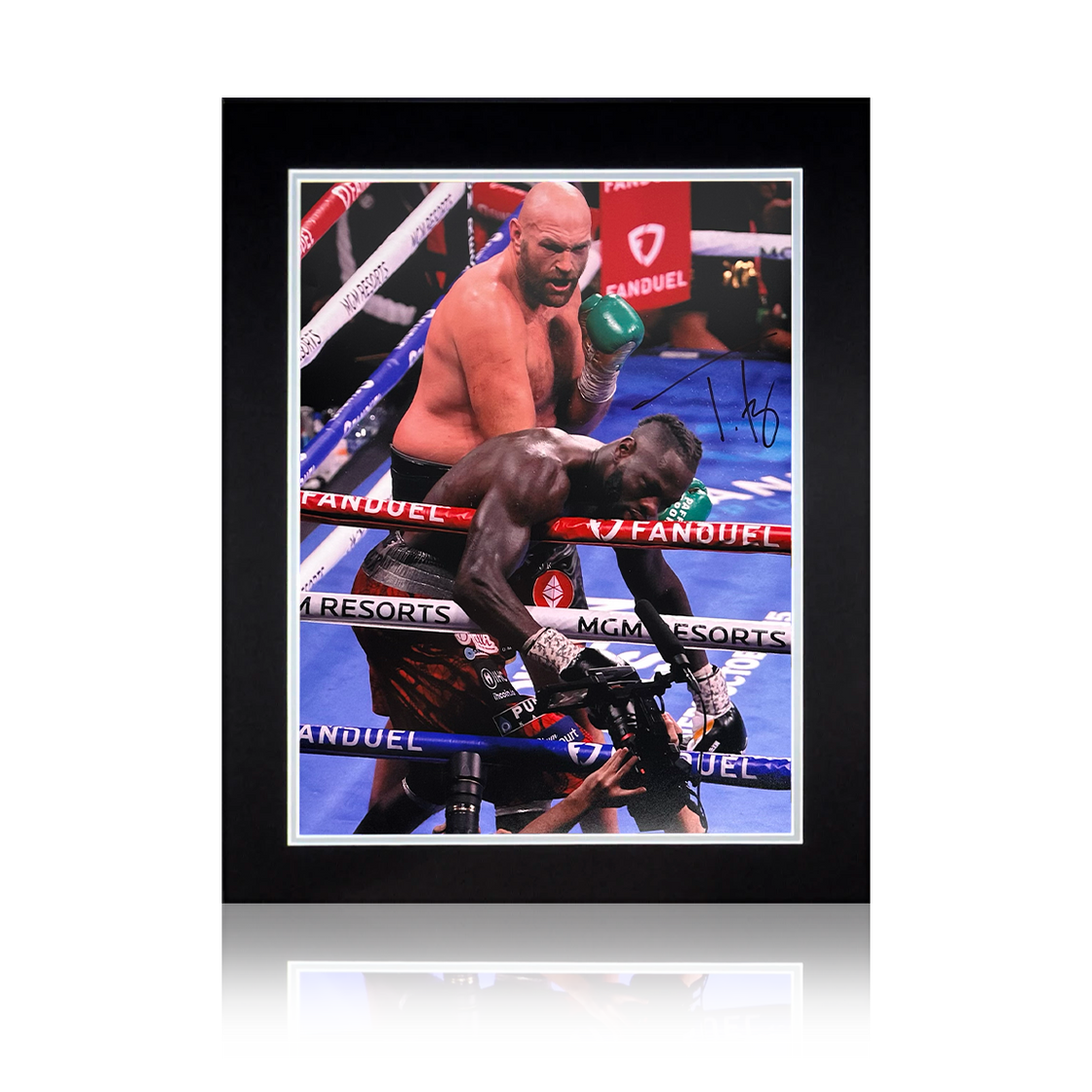 Tyson Fury Signed Photo Deluxe Mount