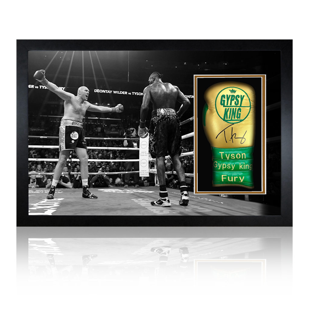 Tyson Fury v Deontay Wilder I Signed Glove Iconic Frame