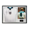 Paul Gascogine Signed England '96 Shirt Classic Frame