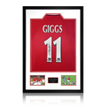 Ryan Giggs Signed Manchester United Shirt Premium Frame