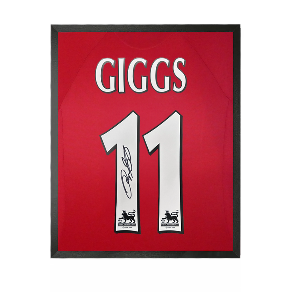 Ryan Giggs Signed Manchester United Shirt Compact Frame