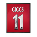 Ryan Giggs Signed Manchester United Shirt Compact Frame