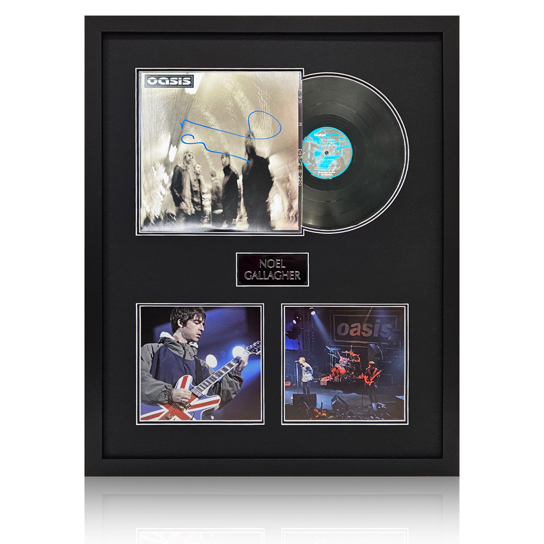 Noel Gallagher & Gem Archer Signed Heathen Chemistry LP Elite Frame (ACG Cert)