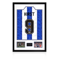 David Hirst Signed Sheffield Wednesday Shirt Premium Frame