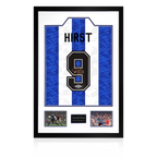 David Hirst Signed Sheffield Wednesday Shirt Premium Frame