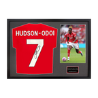 Callum Hudson-Odoi Signed Nottingham Forest Shirt Classic Frame