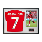Callum Hudson-Odoi Signed Nottingham Forest Shirt Classic Frame