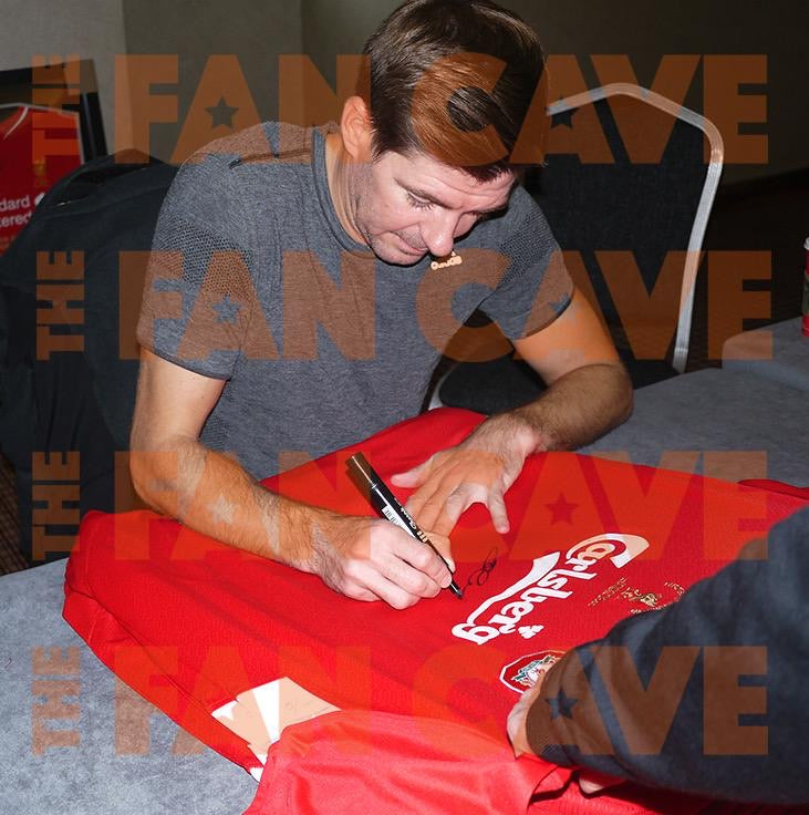 Steven Gerrard Signed 2005 Liverpool Shirt Classic Frame