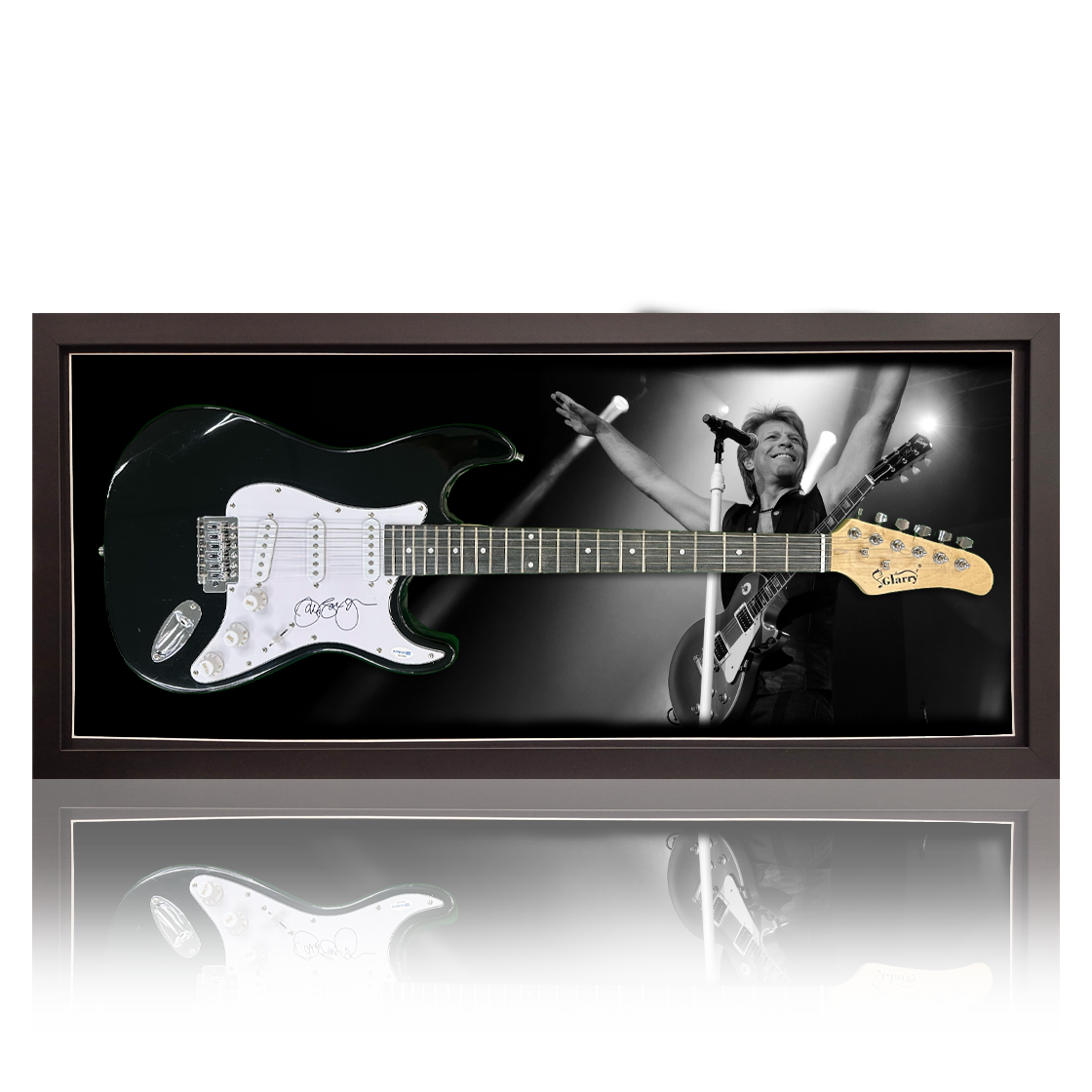 Jon Bon Jovi Signed Guitar Frame (ACG Cert)