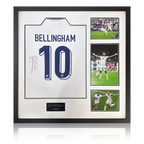 Jude Bellingham Signed England Shirt Elite Frame