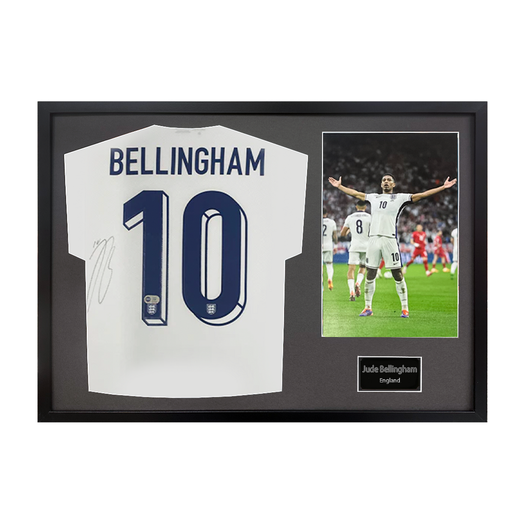 Jude Bellingham Signed England Shirt Classic Frame