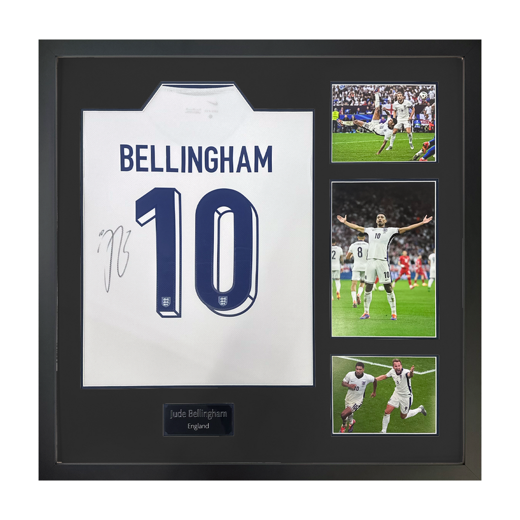 Jude Bellingham Signed England Shirt Elite Frame