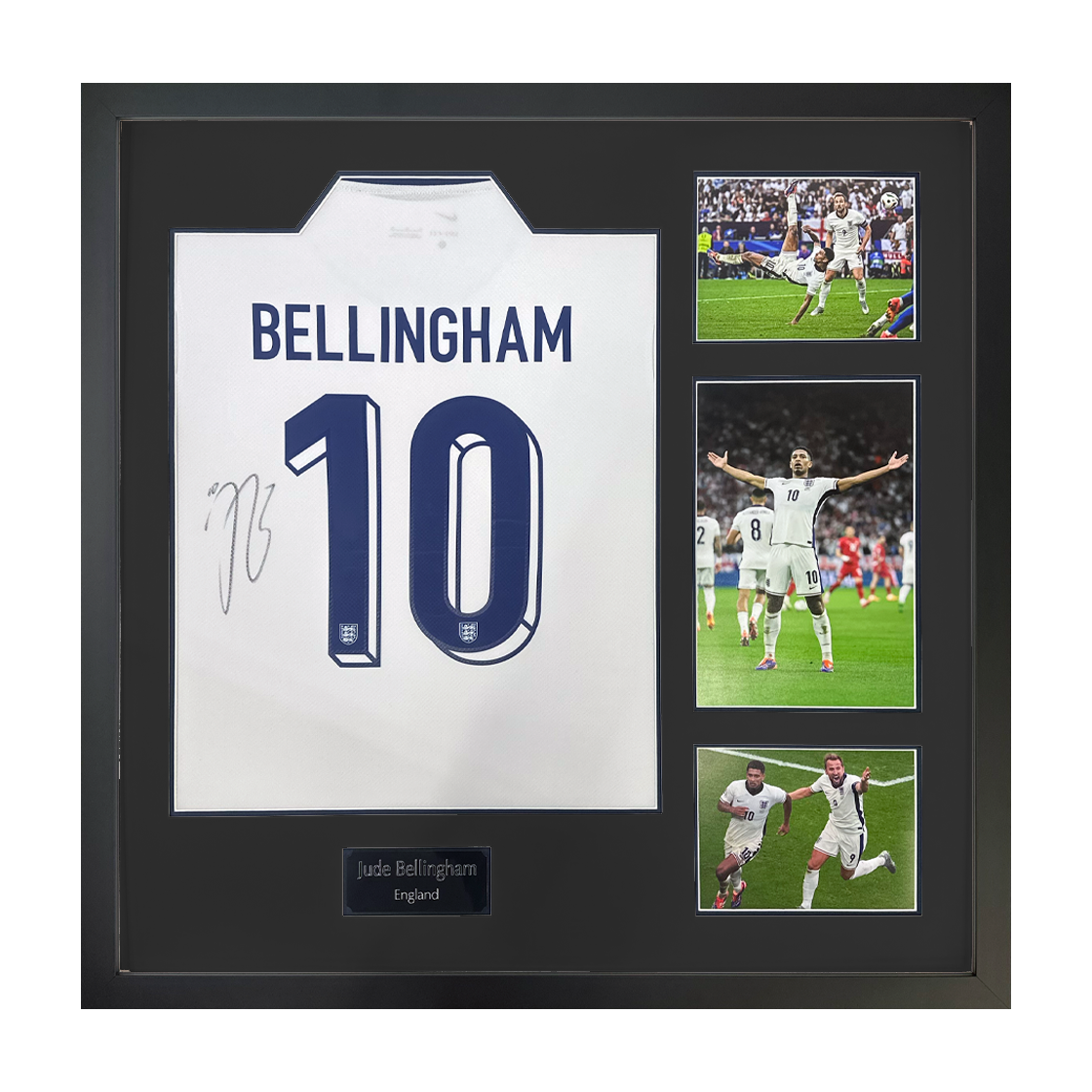 Jude Bellingham Signed England Shirt Elite Frame