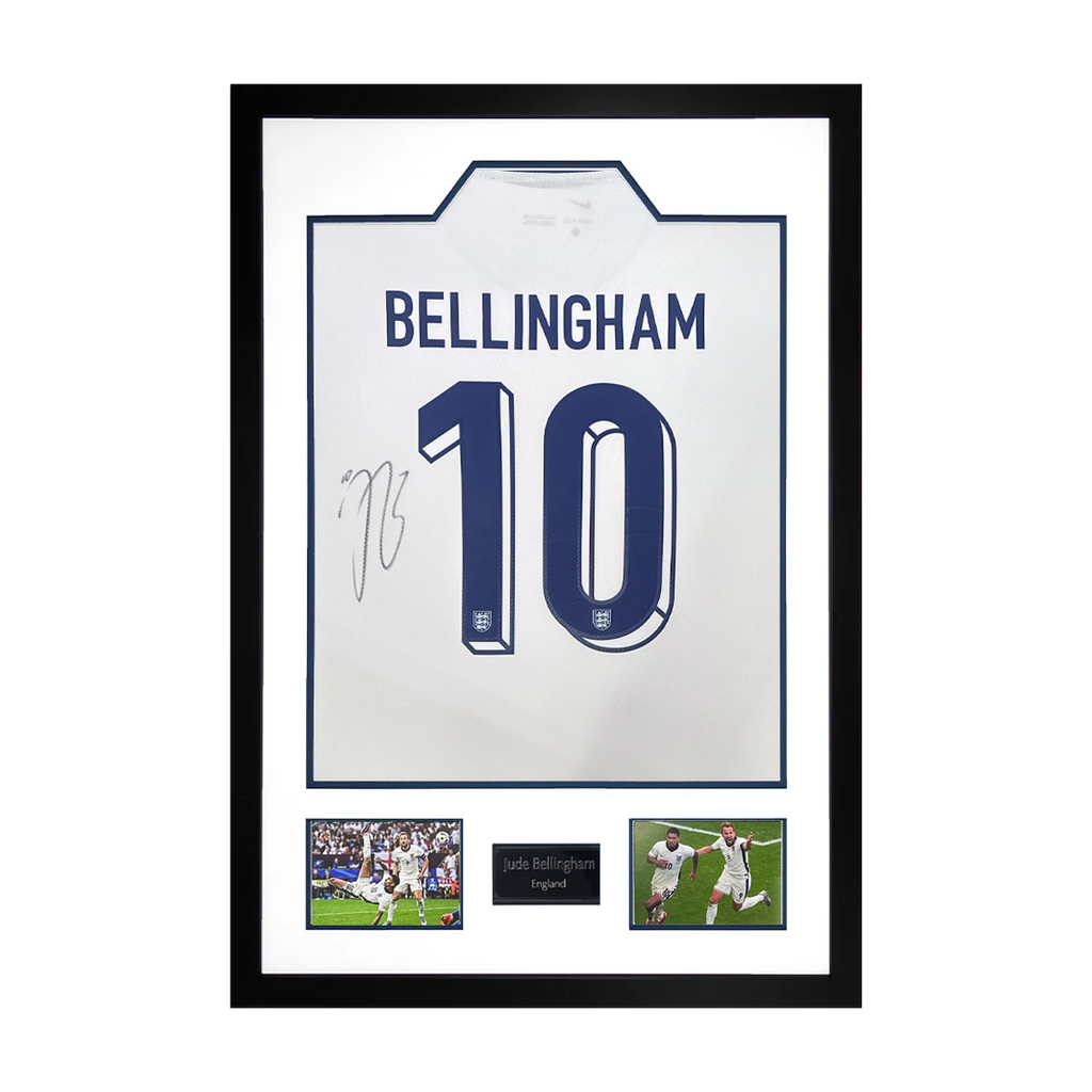 Jude Bellingham Signed England Shirt Premium Frame