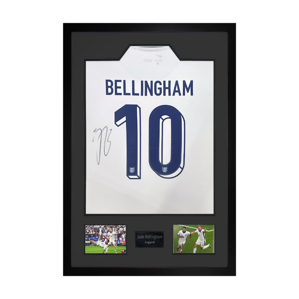 Jude Bellingham Signed England Shirt Premium Frame