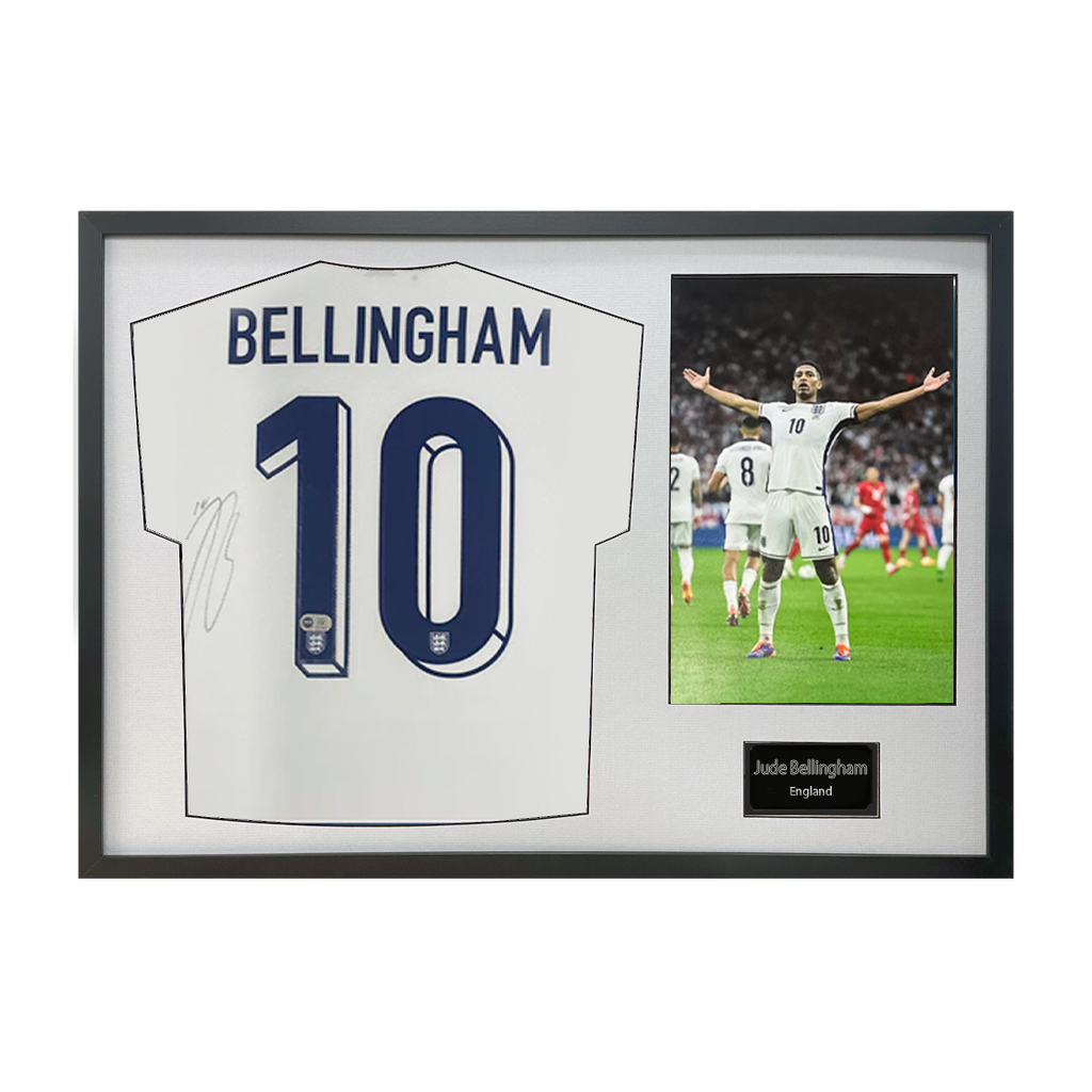 Jude Bellingham Signed England Shirt Classic Frame