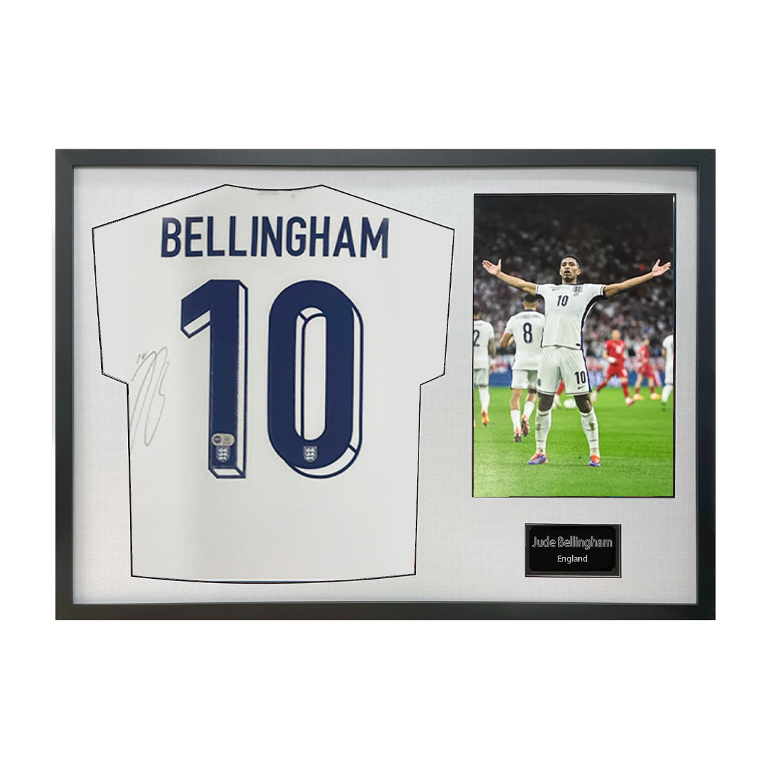 Jude Bellingham Signed England Shirt Classic Frame
