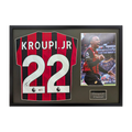 Eli Junior Kroupi Signed AFC Bournemouth Shirt Classic Frame (ACG Cert)