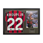 Eli Junior Kroupi Signed AFC Bournemouth Shirt Classic Frame (ACG Cert)