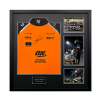 Lando Norris Signed McLaren F1 Shirt Elite Frame (ACG Cert)