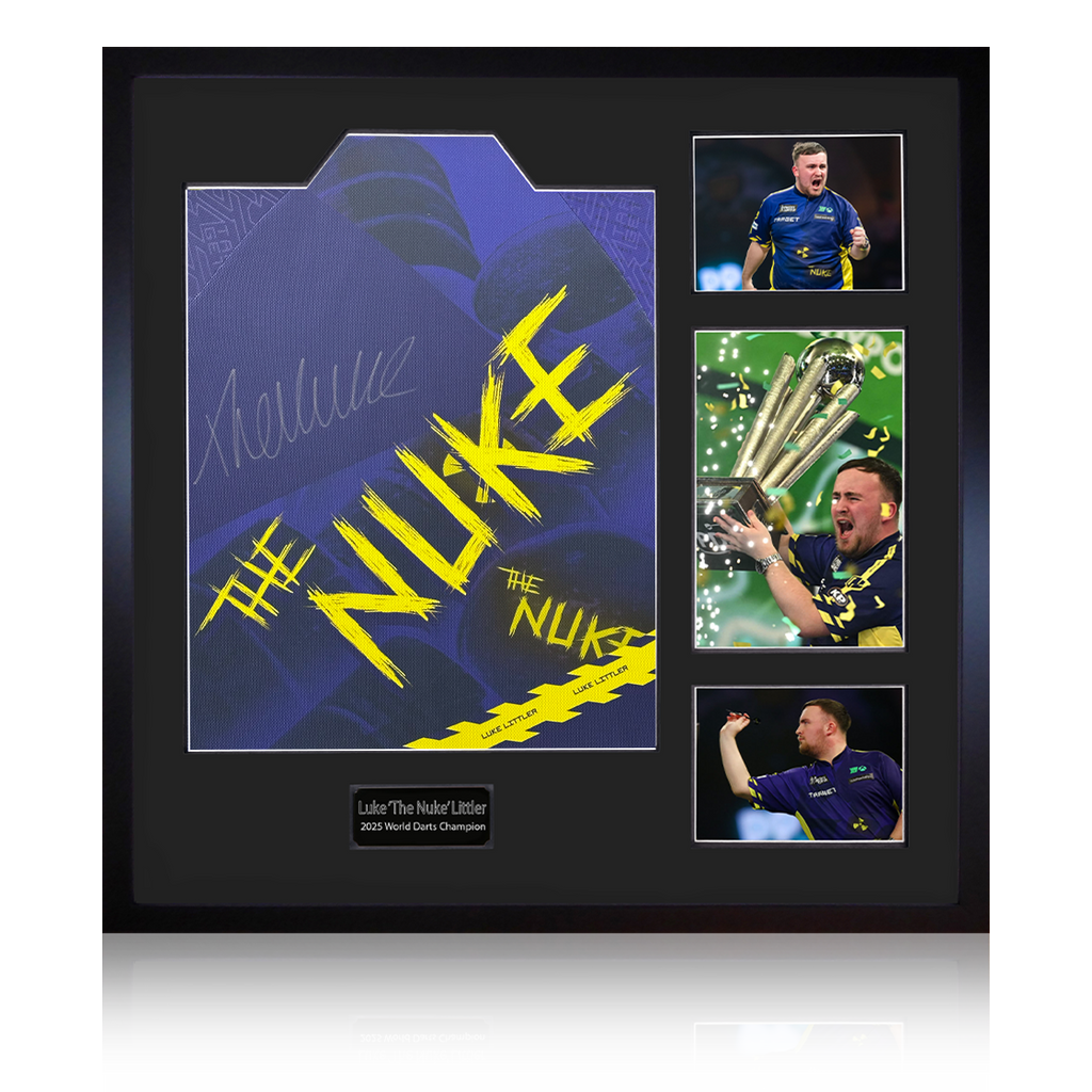 Luke Littler Signed 2025 Shirt Elite Frame